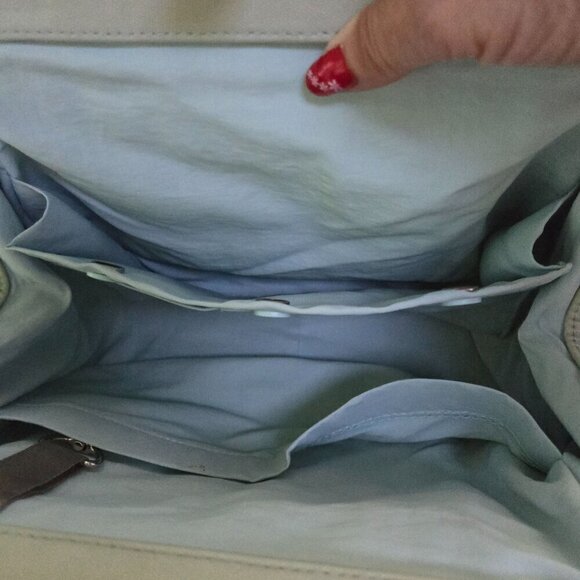 Petunia Pickle Bottom Diaper Bag Tote Mint Green Floral - Picture 6 of 7